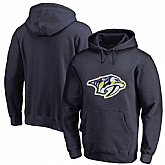 Men's Customized Nashville Predators Navy All Stitched Pullover Hoodie,baseball caps,new era cap wholesale,wholesale hats